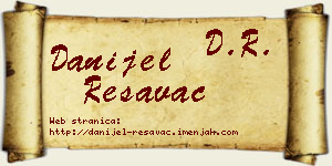 Danijel Resavac vizit kartica